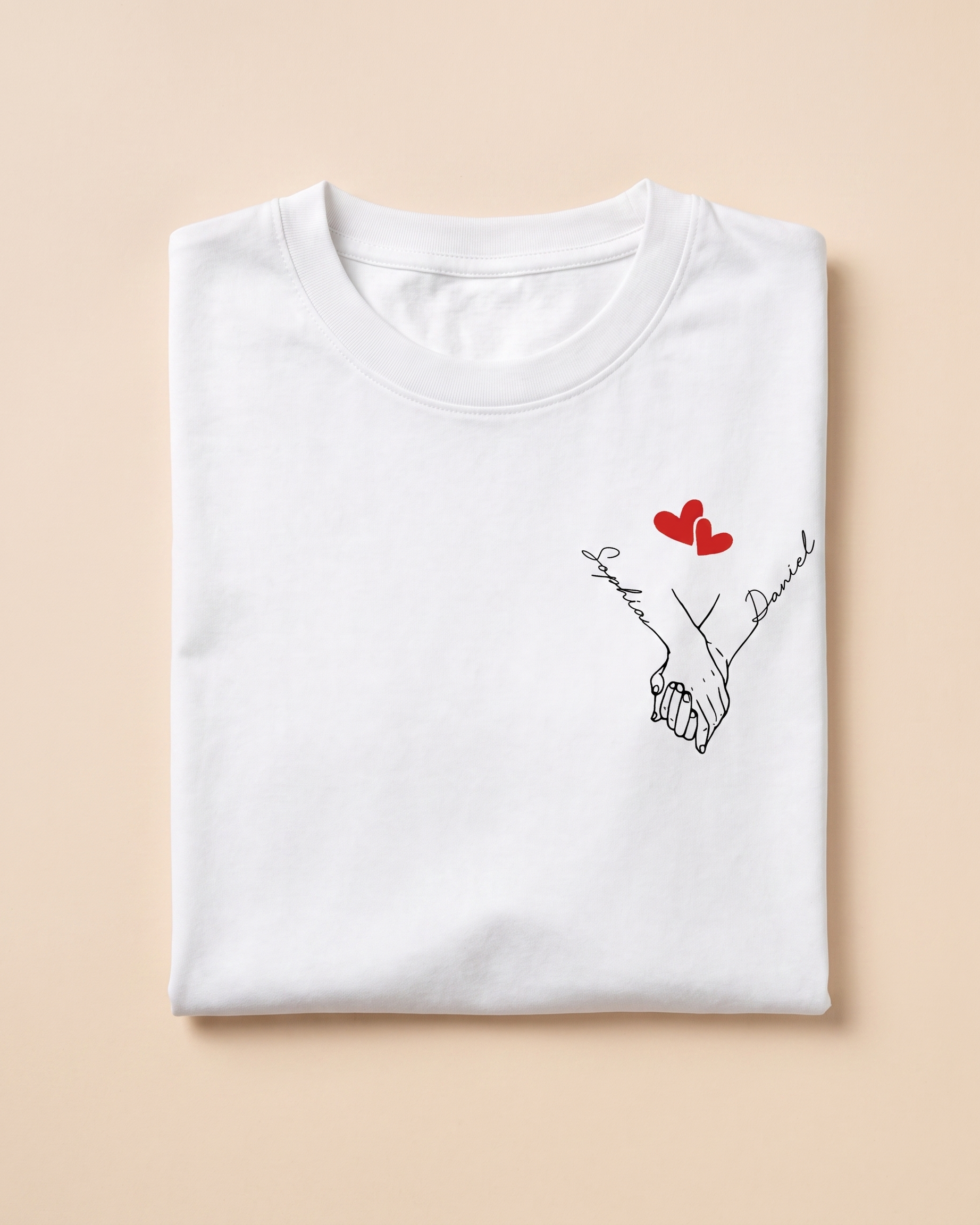 Câlin De Poche Personnalisé - Cadeau Couple Tu Es Coincé Ave #1 · T-shirt #1