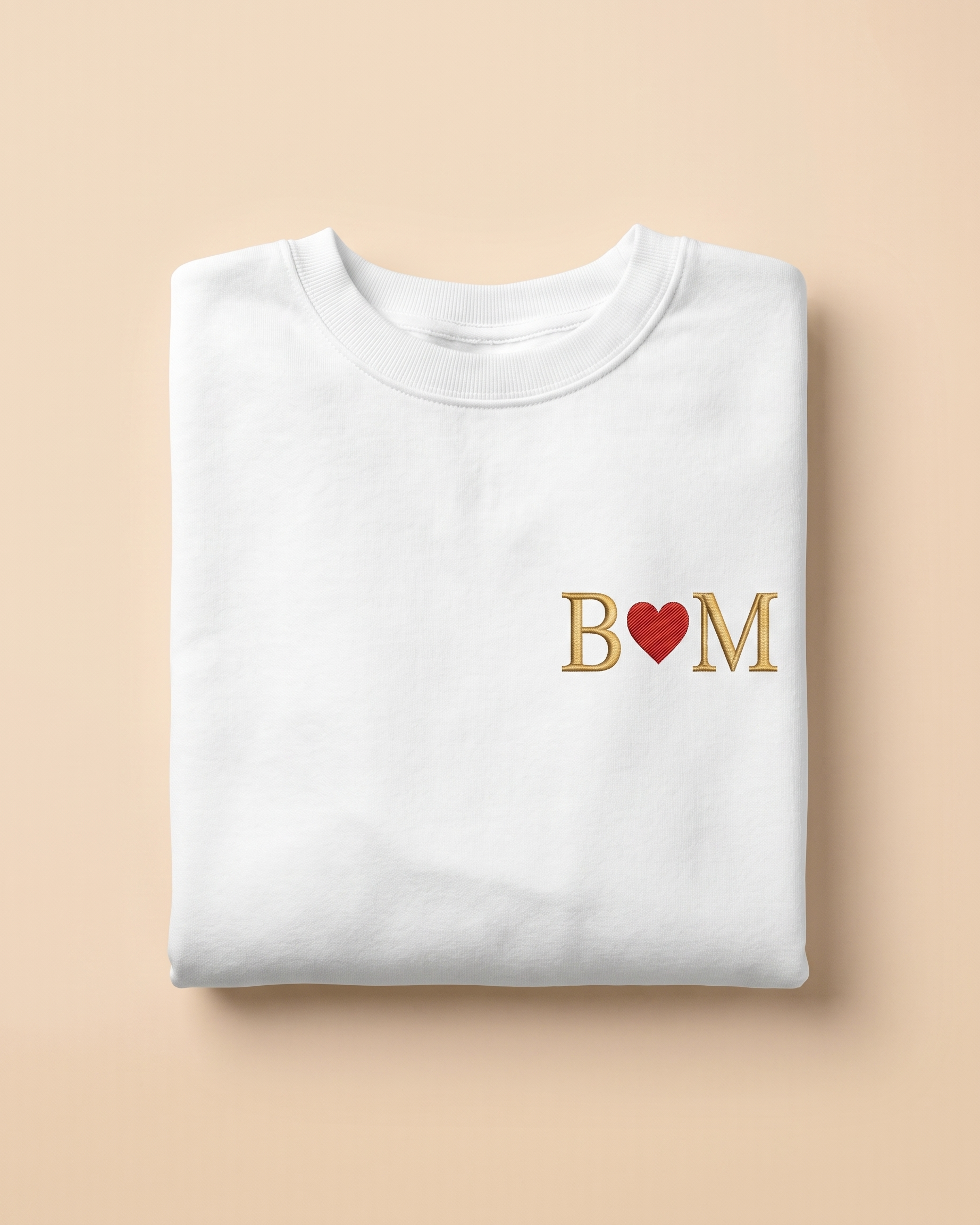 Sweat-shirt personnalisé pour couple, avec portrait brodé en #2 #1 · T-shirt #1