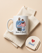 Mug Saint-Valentin personnalisé — vos prénoms