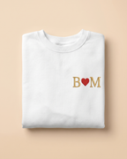 Sweat-shirt personnalisé pour couple, avec portrait brodé en #2 #1 · T-shirt #1