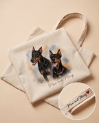 Tote personnalisé watercolor — cadeau - Blanc — vue 3