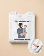 T-shirt couple personnalisé — votre photo à deux