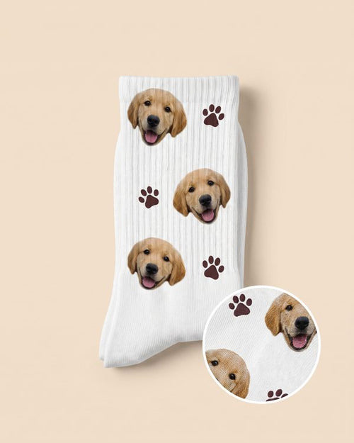 Chaussettes personnalisées avec photo de votre animal – Impression intégrale