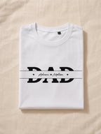 T-shirt DAD personnalisé prénoms enfants brodé manche France