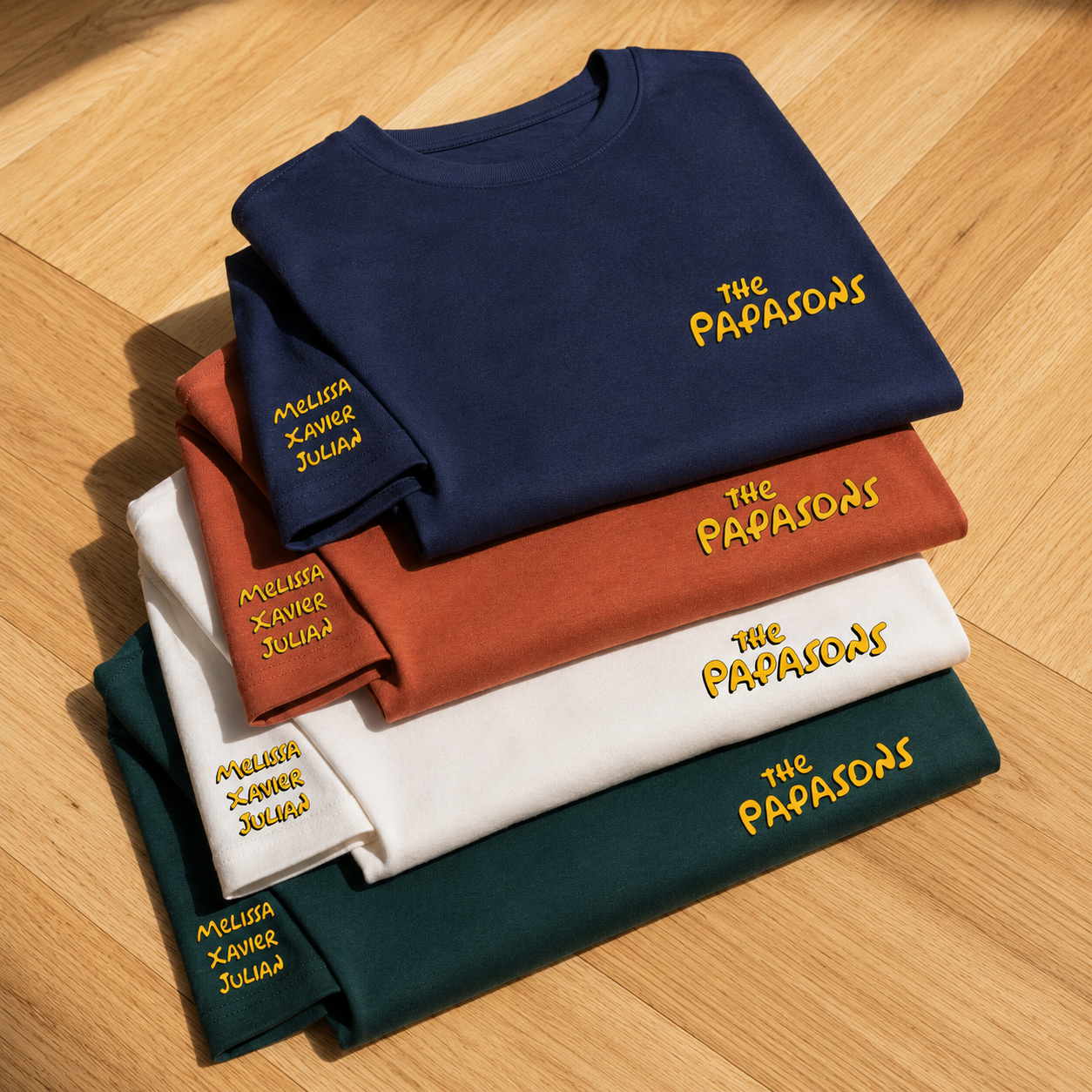 T-shirt the PAPASONS avec prénom personalisée
