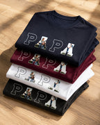 T-shirt PAPA personnalisé photos enfants imprimé France — vue 2 (version précédente)
