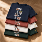 T-shirt PAPA Collage Photo Personnalisé