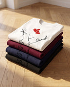T-shirt personnalisé Câlin De Poche — cadeau couple - Blanc — vue 4