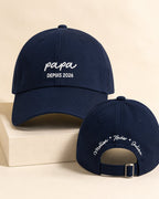 Casquette Papa personnalisée prénom enfants brodé France — vue 1 (version précédente)
