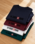 T-shirt « La Casa de Papa » personnalisé – prénoms des enfants, imprimé en France