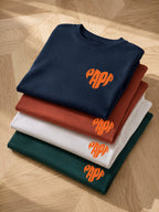 T-shirt Papa Cœur Minimaliste personnalisé prénom brodé