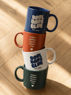 Mug Papa Cool Dads Club personnalisé prénoms enfants