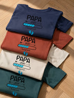 T-shirt Papa Chargement date personnalisé barre progression — vue 4