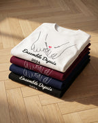 T-shirt personnalisé couple — cadeau - Blanc — vue 4