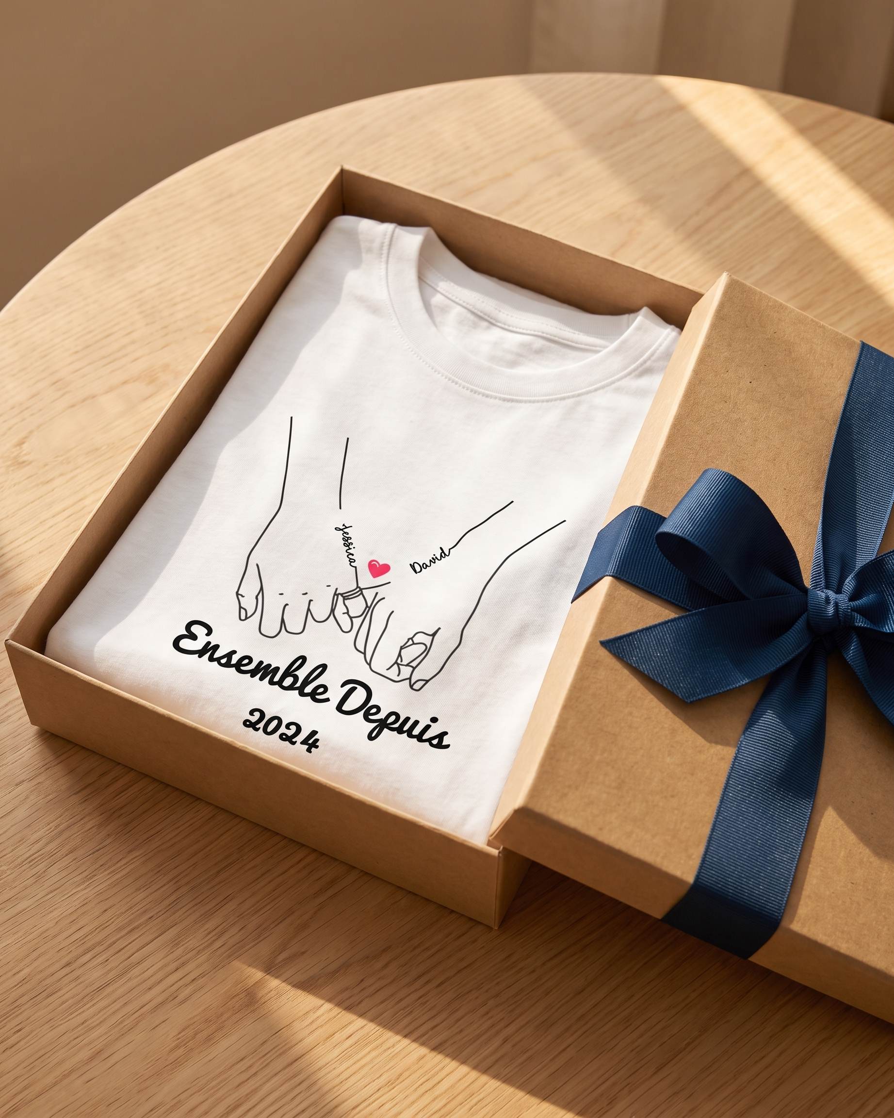 (For Valentines) Personalized Couple T-Shirt - Set Since(1)