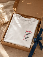 T-shirt Daddy personnalisé prénom enfants brodé France