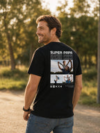 T-shirt Papa Personnalisé Prénom & Photos — vue 2 (version précédente)