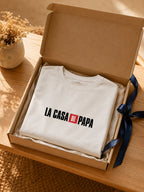 T-shirt « La Casa de Papa » personnalisé – prénoms des enfants, imprimé en France — vue 1 (version précédente)