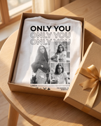T-shirt couple « Only You » personnalisé — vos prénoms