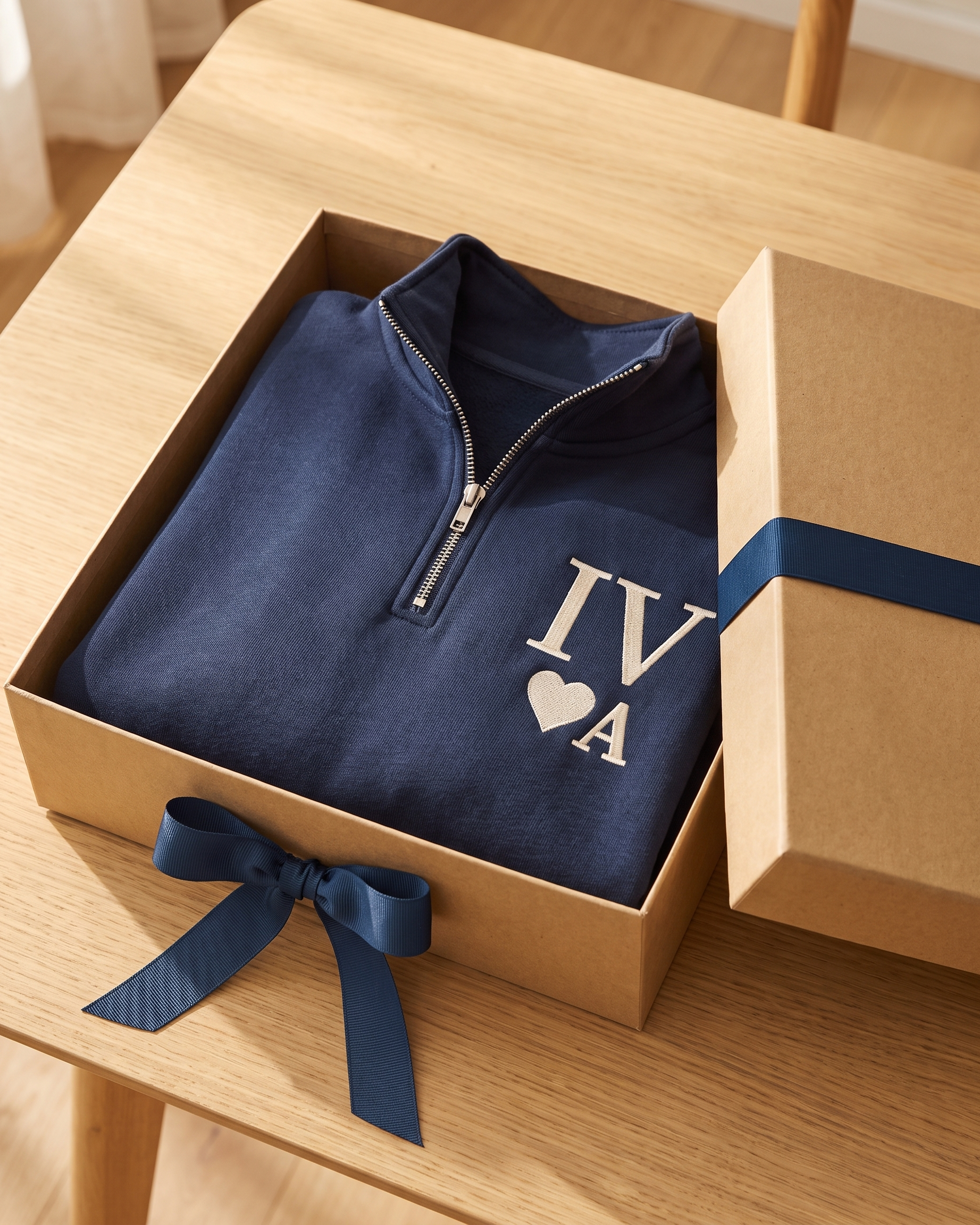 Pull couple personnalisé — date en chiffres romains