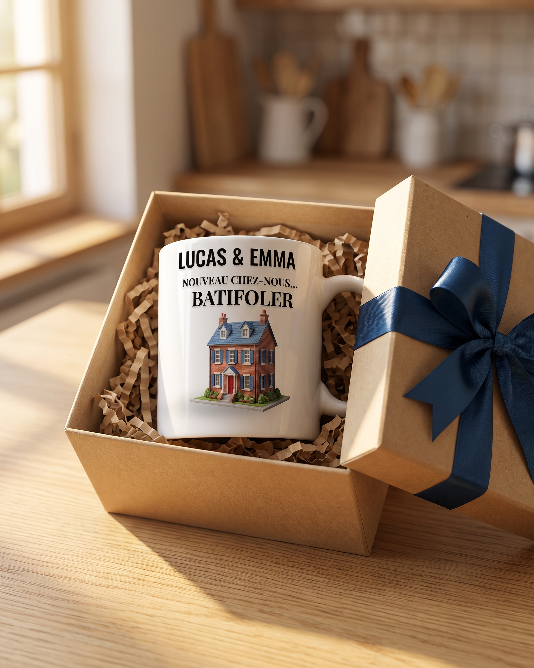 [Effet d'Impression 3D] Mug Personnalisé Couple - Félicitations Pour Votre Nouvelle Maison #5 · Mug #5