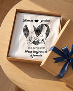 T-shirt couple personnalisé — votre photo & prénoms — vue 5