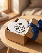 Couple figurine brodé personnalisé #1 · Vignette (magnet) #1