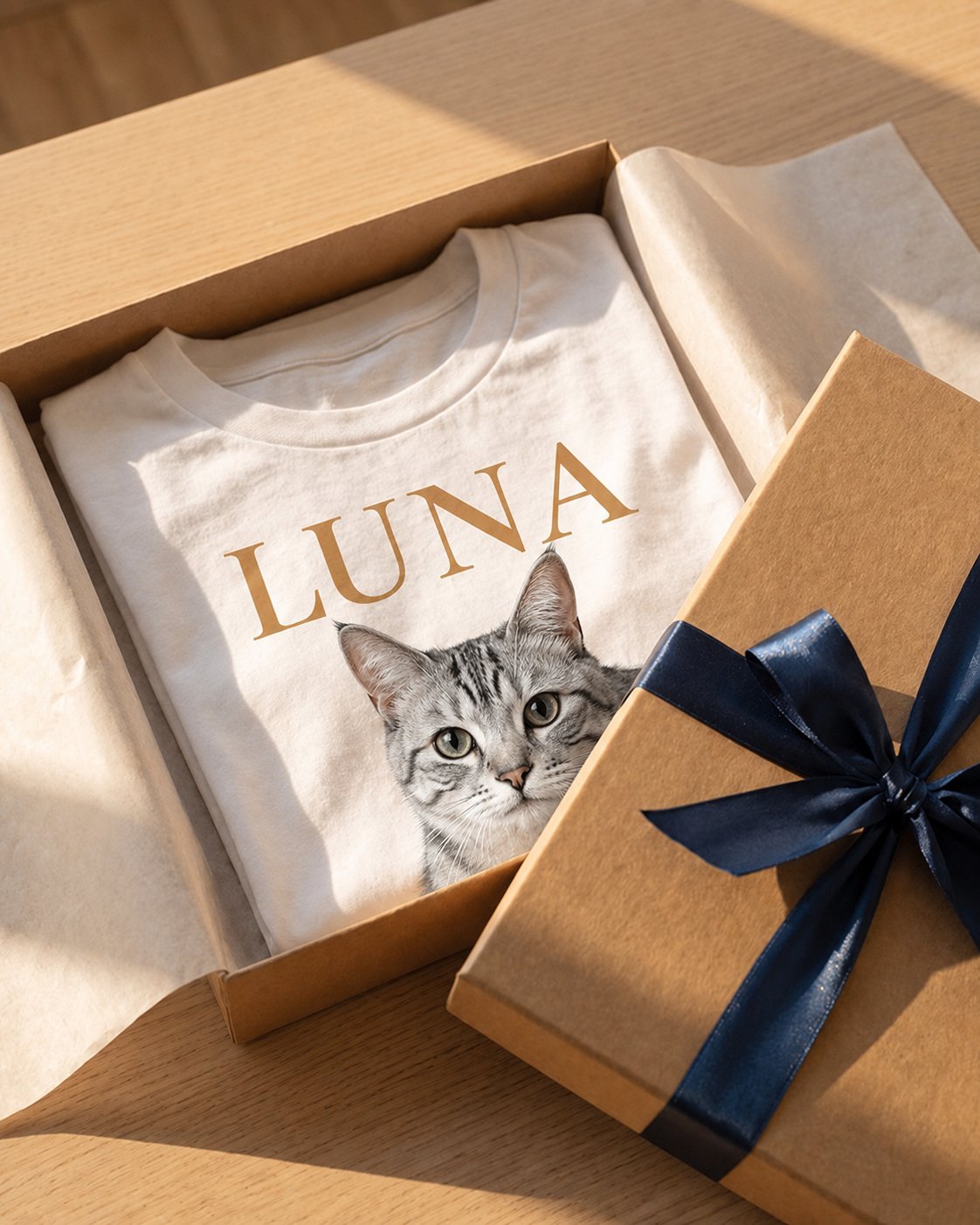 T-shirt personnalisé chat retro - Blanc — vue 1 (version précédente)