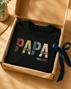 T-shirt The Papa personnalisé prénoms enfants design moderne — vue 2 (version précédente)