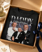 T-shirt Daddy Star Portrait personnalisé photo enfant France — vue 1 (version précédente)