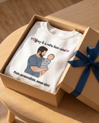 T-shirt couple personnalisé — votre photo à deux